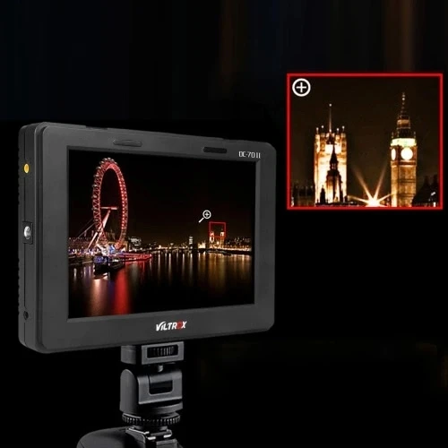 Viltrox DC-70II 1024x600 7 дюймовые локоны на Цвет на тонкопленочных транзисторах на тонкоплёночных транзисторах ЖК-дисплей монитор HD AV Вход для DSLR Камера видеокамера