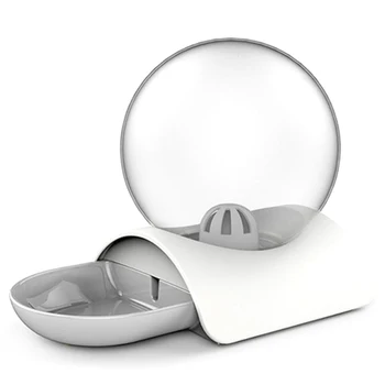 

2.8L Automatic No Wet Mouth Cat Water Fountain Pet Dog Automatic Feeder Pets Outdoor Travel Drinking Water Feeder Gray