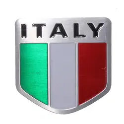 Автомобильный Стайлинг итальянский флаг шаблон щит форма автомобиля стикер s наклейки кузов Машины окно дверь 3D Наклейка Автомобильные