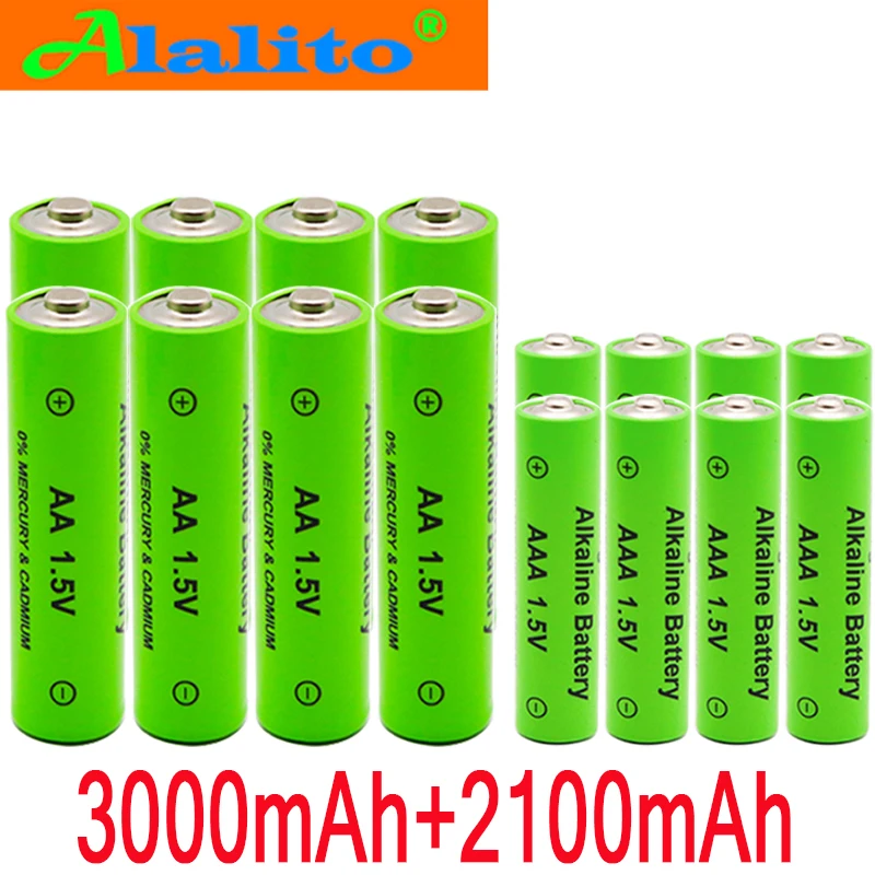 Aa + aaa 100% novo 1 5 v зарядное устройство aa alcalino 2100-3000mah Сменный MP3-плеер b | Электроника
