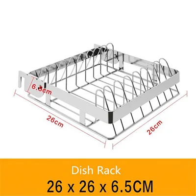 Держатели для хранения из нержавеющей стали, кухонные инструменты, полка, принадлежности для хранения посуды, сушильная чаша, стойка для раковины, подставка для посуды, Органайзер - Цвет: 6