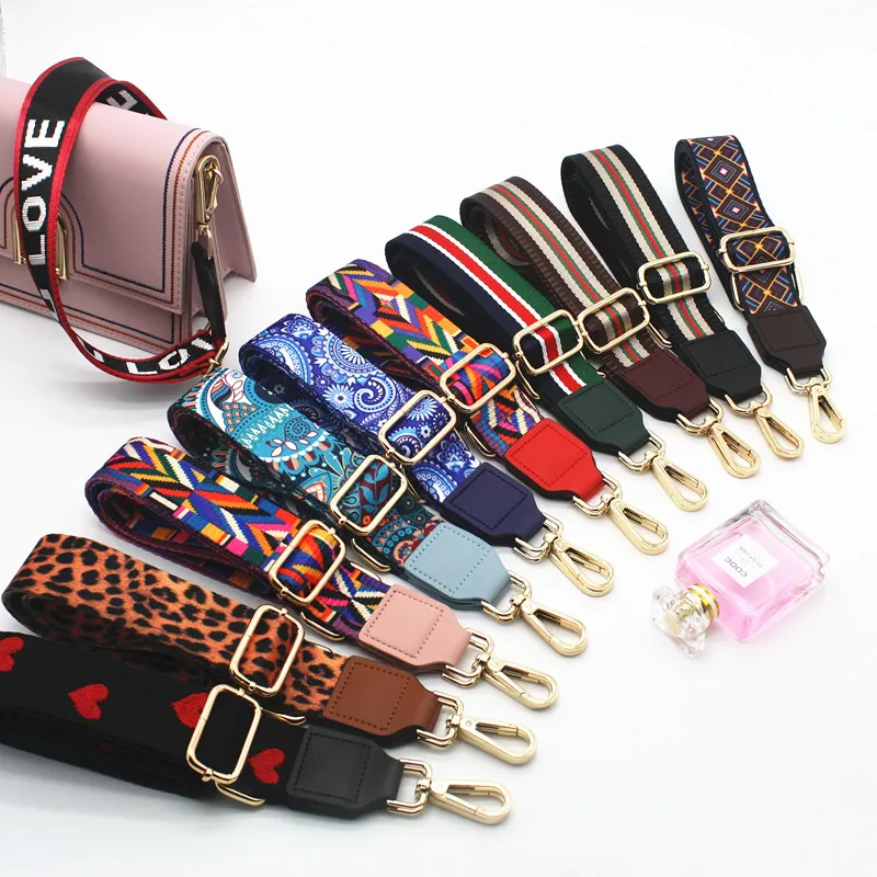

Rainbow Adjustable Bag Strap Handbag Belt Wide Shoulder Bag Strap Replacement Strap Accessory Bag Part Adjustable Belt For Bag