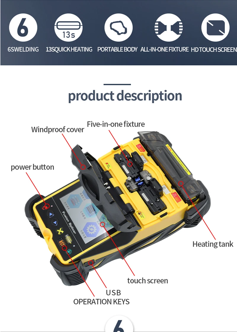 NEW YOUYSI-T9 Automatic Fusion Splicer Machine