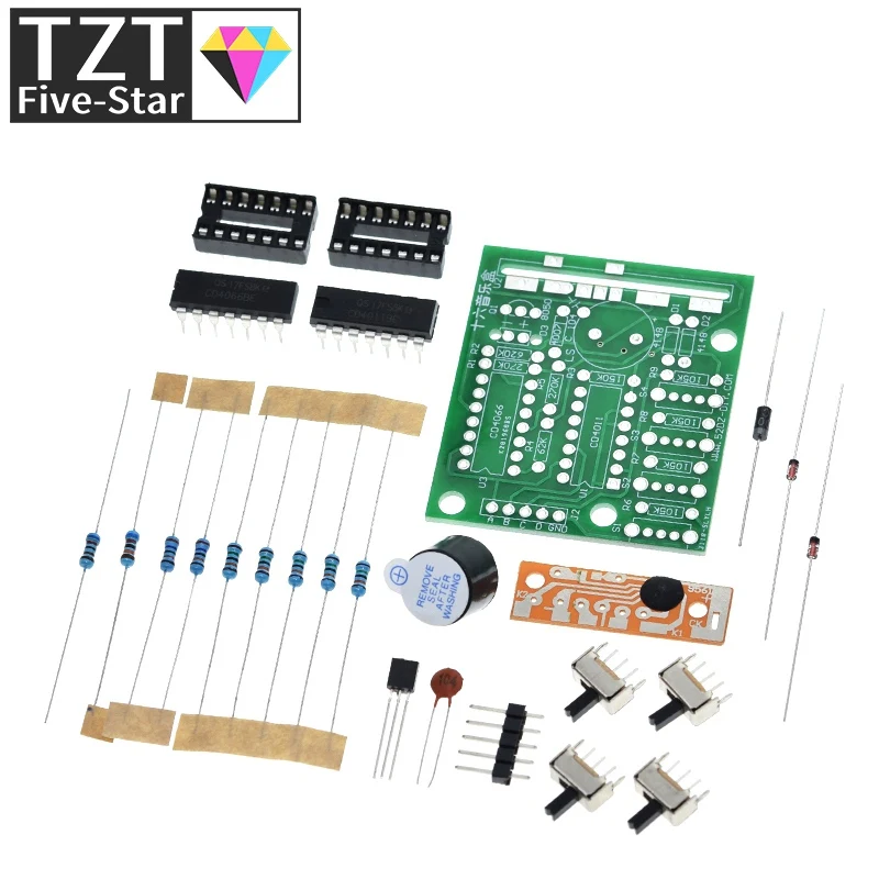 16-Ton Musik-Soundbox BOX-16 Board Elektronisches Modul DIY-Kit Komponenten Lötpraxis Lernset für Arduino – Detail 8