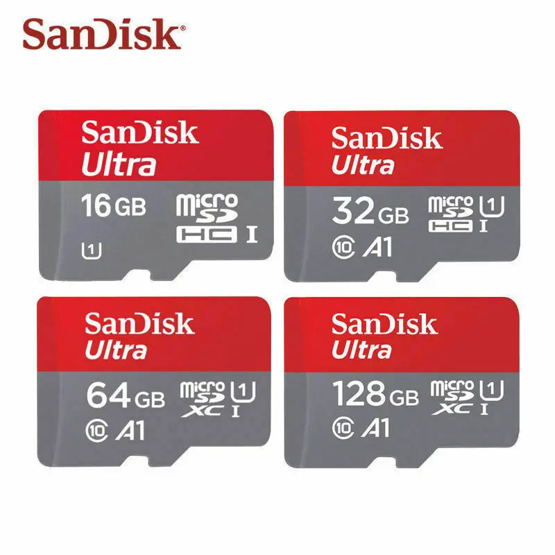 Sandisk карта памяти Micro SD класс 10 100% ГБ 128 32 64 256 16 | Компьютеры и офис