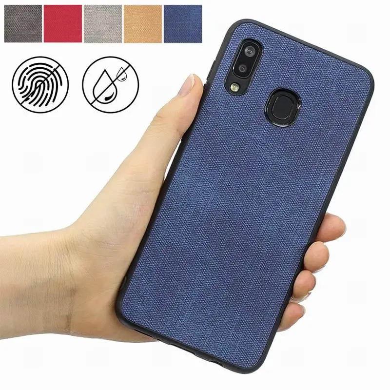 

Slim Retro Back Cover For Samsung Galaxy A10 A20 A30 A40 A50 A70 M10 M20 M30 S10E S10 S9 Plus j4 j6 Plus A6 A7 2018 Cloth Case