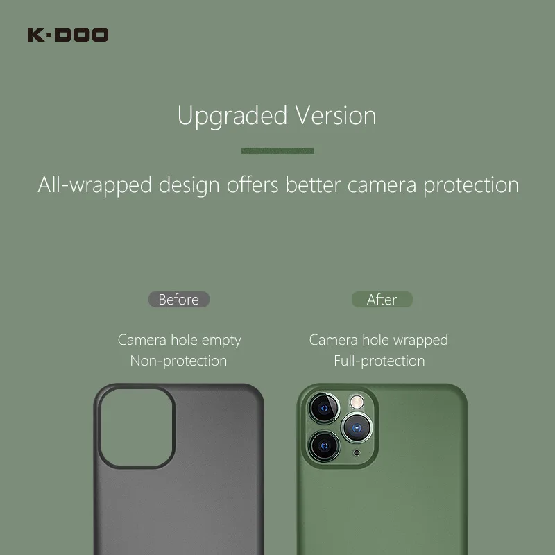 K-Doo Air Skin ультра тонкий чехол 0,3 мм толщина тонкий защитный чехол для мобильного телефона чехол для iphone11/11pro/11promax ► Фото 3/6