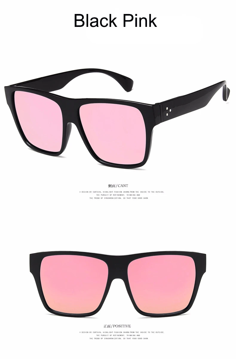 black pink WarBLade роскошные солнцезащитные очки для женщин новые Квадратные Солнцезащитные очки зеркальные Ретро полнозвездные солнцезащитные очки Женские Черные Серые оттенки - Цвет линз: black pink