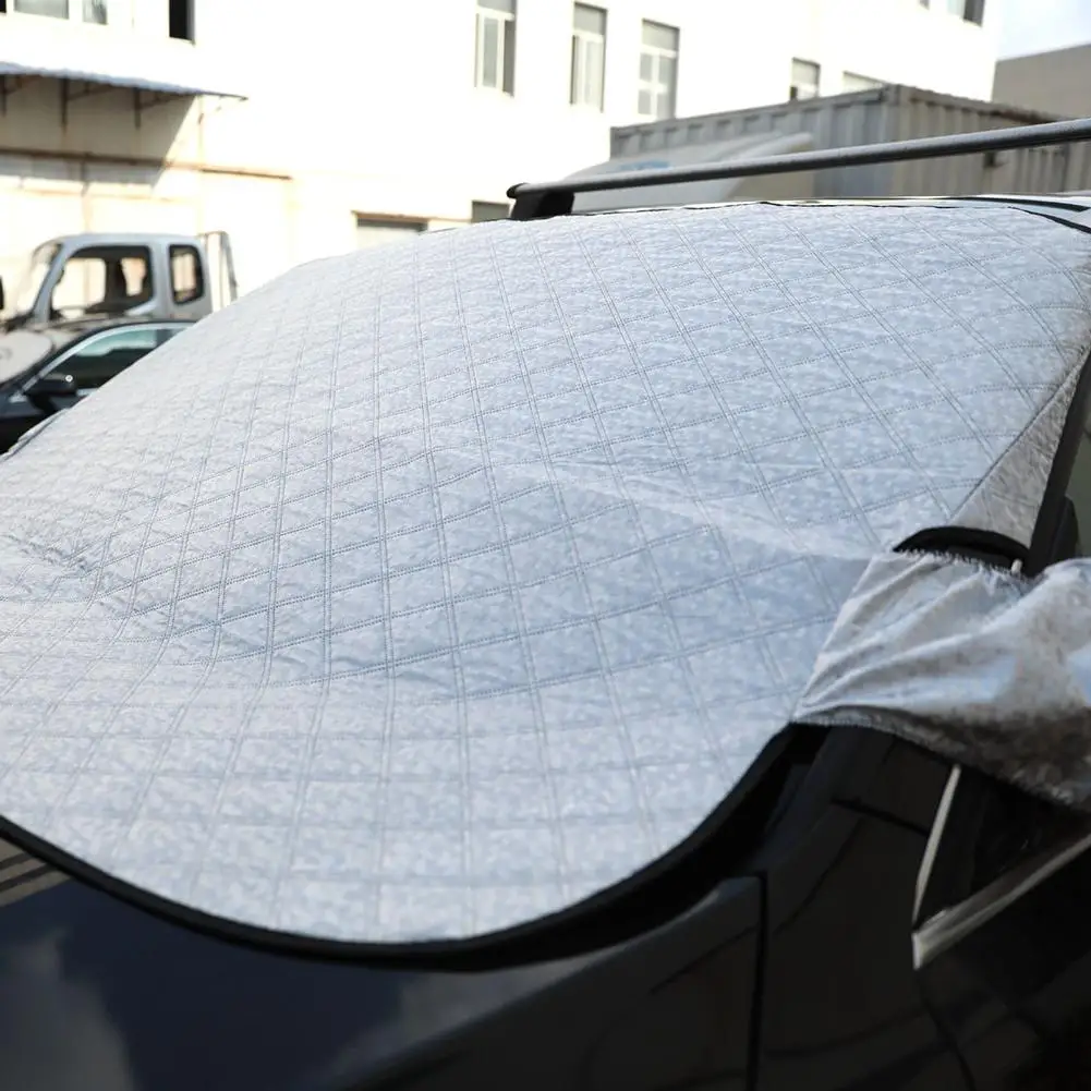 Зимний автомобиль алюминизированная пленка лобовое стекло тент снег перегородка снег дождь Мороз блок магнитный чехол толстый Снежный чехол