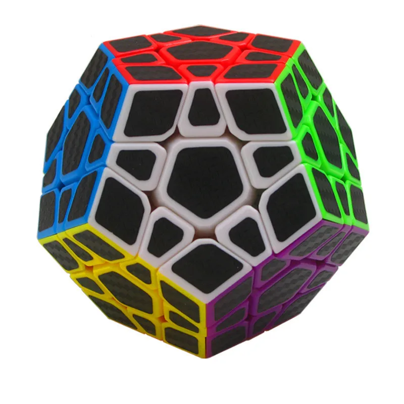 3x3Megaminx Zcube углеродное волокно 4x4x4 5x5x5 Пирамида 2x2Megaminx 3x3Megaminx перекос магический куб ультра-гладкая скоростная Головоломка Куб детские игрушки подарок - Цвет: 3x3Megaminx