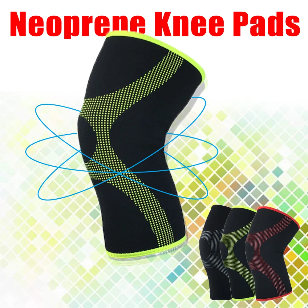 

Neoprene knee pads Knee Sleeve Support Protector Sport Kneepad Fitness Running Cycling Braces High Elastic Gym Knee Pad Warm