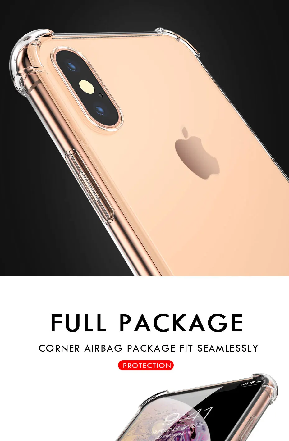 Роскошный противоударный силиконовый чехол для телефона для iPhone 11 Pro Max X Xr Xs Max 6 6s 7 8 Plus чехол Прозрачная защитная задняя крышка