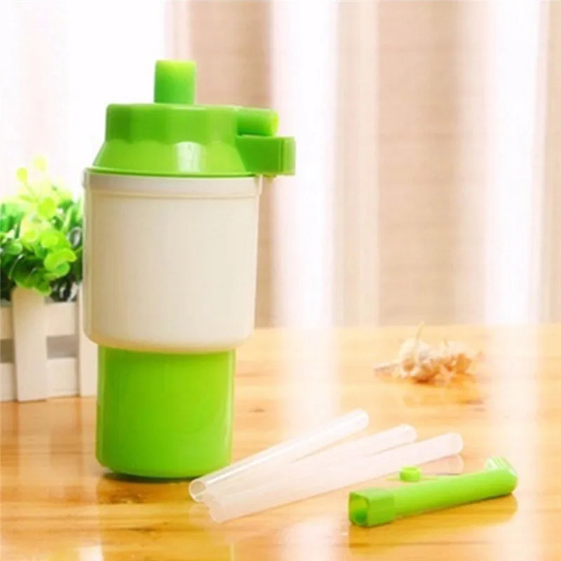 New Portable Green Bottled Drinking Water Hand Press Removable tube Innovative vacuum action Manual Pump Dispenser