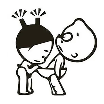 

Toilet wall sticker, Creatif waterproof removable decorations sticker for children 2 Black