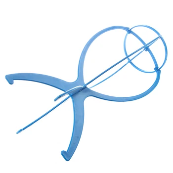 

blue wig stand folding stand