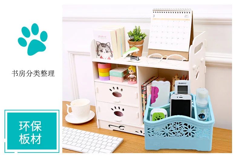 Craft Storage Box Cosmetics Multi-part Compartmental Finishing Box for Home& Office Use Bathroom Desktop Storage Basket Origion