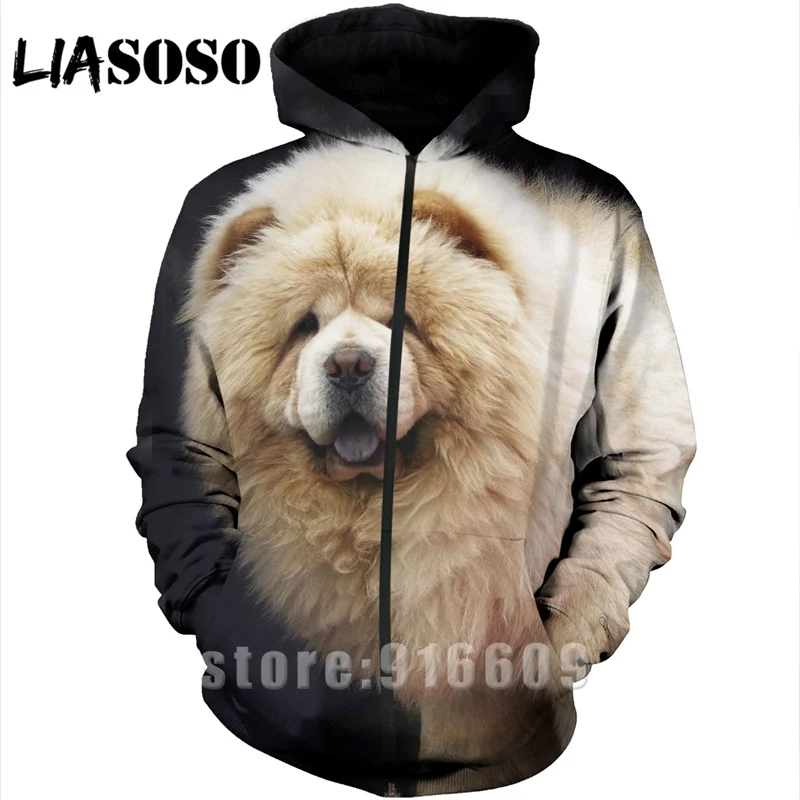 24 Толстовка с 3D принтом homme dog для мужчин с животными чау-чау wo для мужчин Уличная Harajuku Толстовка рубашка на молнии Аниме толстовки с длинными рукавами A370 - Цвет: 24