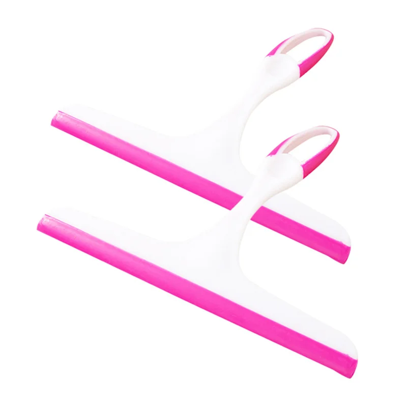 Hot Pink Оконные скребки, тряпка-щетка для очистки стекла, экологически чистый мягкий скребок для стекла, очиститель для стекла, вспомогательный инструмент для бытовой очистки - Цвет: Hot Pink