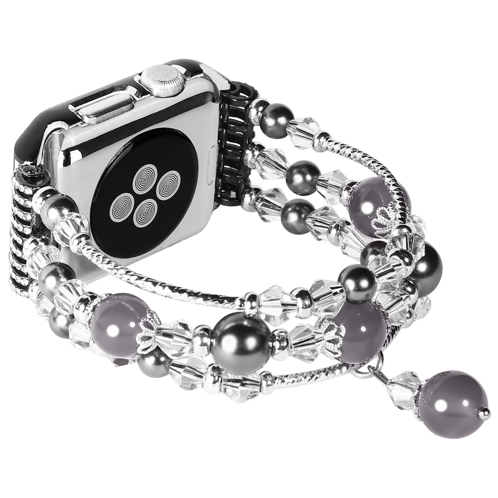 Чехол+ ремешок для часов Apple watch 3 iwatch band 42 мм 38 мм браслет из натурального агаоа цветной ремешок ручной работы для Apple Watch 2 1