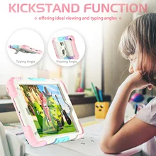 

Camouflage and Solid color iPad shell case for ipad mini4 5 Straps and brackets PC+Silicone Shockproof Tablet Cover