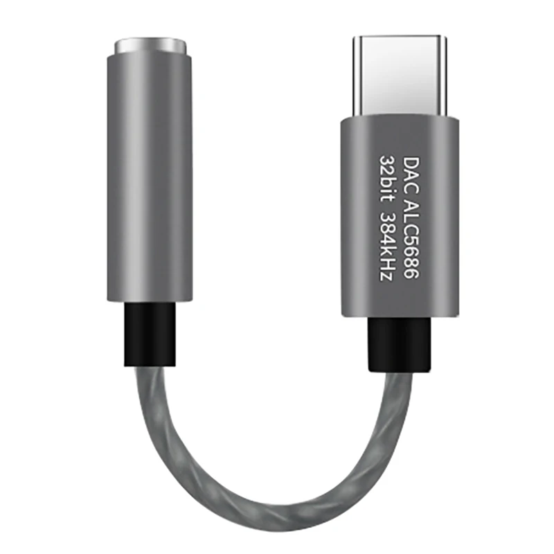Hi Fi Цифровой o преобразователь DAC цифровой кабель с разъемом USB типа C для 3 5 мм