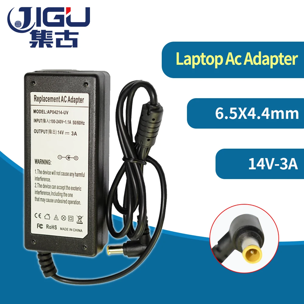 

14V 3A 6.5*4.4MM 42W Replacement For Samsung Laptop AC Charger Power Adapter Input 100-240V free shipping