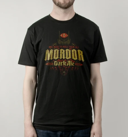 Printed Men T Shirt Cotton tshirt Mordor Dark Ale O-Neck Short-Sleeve Women T-Shirt | Мужская одежда