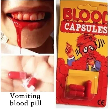 

Vomiting Blood Capsule April Fool's Day Joke Toys Creative Safty Funny Blood Pill Trick Whimsy Prop Toys