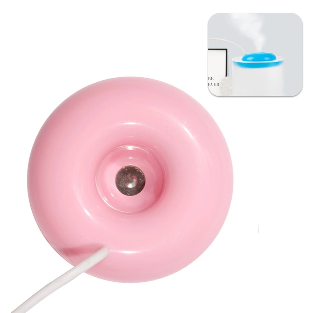Pink Мини Портативный пончики USB воздухоувлажнитель очиститель Арома диффузор паровой безопасный использовать для дома офисный распылитель ароматерапия красочный - Цвет: Pink