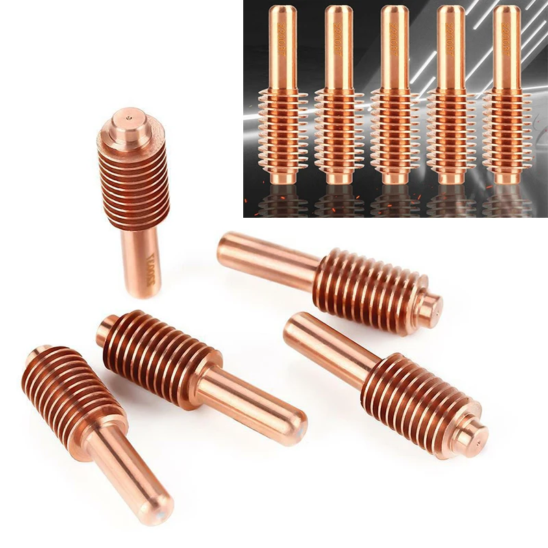 5pcs 220037 Metal Plasma Cutting Torch Consumables Electrodes Kit For MAX1650