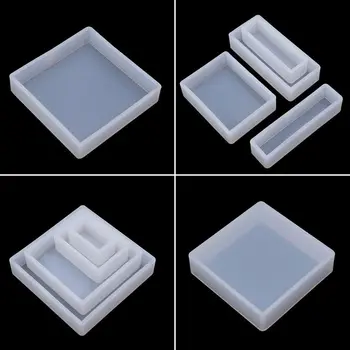 

1 Set Geometric Epoxy Mould Set Square Rectangular DIY Handmade Crafts Silicone Mold Decoration Jewelry Making Molds