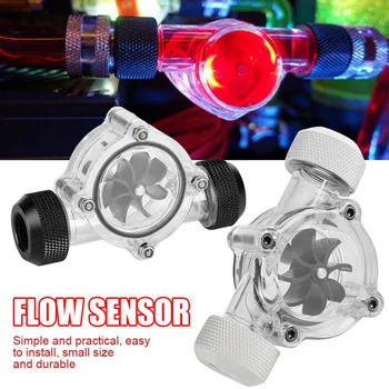 

Flow Meter Indicator 8 Impeller G1/4 Threaded Port PC Water Cooling System Flow Meter Indicator PUO88
