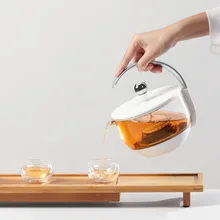 220V электрический чайник Чай горшок Стекло вареные Чай горшок S Чай м сохранения здоровья горшок изоляции Чай, тем самым позволяя зернам раскрыться фильтр Отрегулируйте Температура