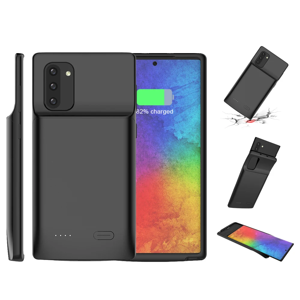 Примечание 10 жидкий силиконовый чехол питания для samsung Galaxy Note 10 Plus ударопрочный чехол для зарядного устройства для аккумулятора чехол для мобильного телефона