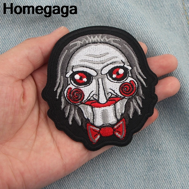 10 шт./лот Homegaga Billy кукольный ужас железные нашивки на одежду diy вышитые значки аппликации Лоскутные наклейки D2272