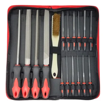 

17 Piece Metal File Set Forged Steel Files for Metal and Wood File Applications Includes Round, Half Round, Diamond, Flat, Tripl