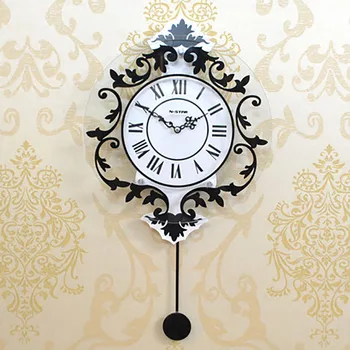

Swing Wall Clock Creative Design Clock Mute Modern Wall Clocks Quartz Clock Home Decor Living Room Hanging Home Decor
