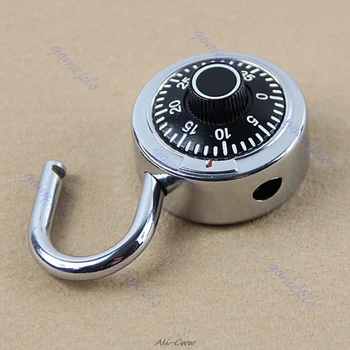 

Hardened Steel Shackle Dial Combination Luggage Suitcase Locker Lock Padlock