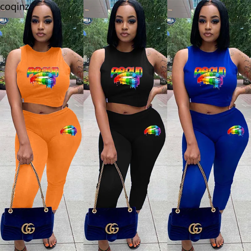 

Summer 2019 Plus Size 2 Piece Set Club Outfits for Women Two Piece Set Crop Top and Pants Matching Sets Conjunto Femenino S6164