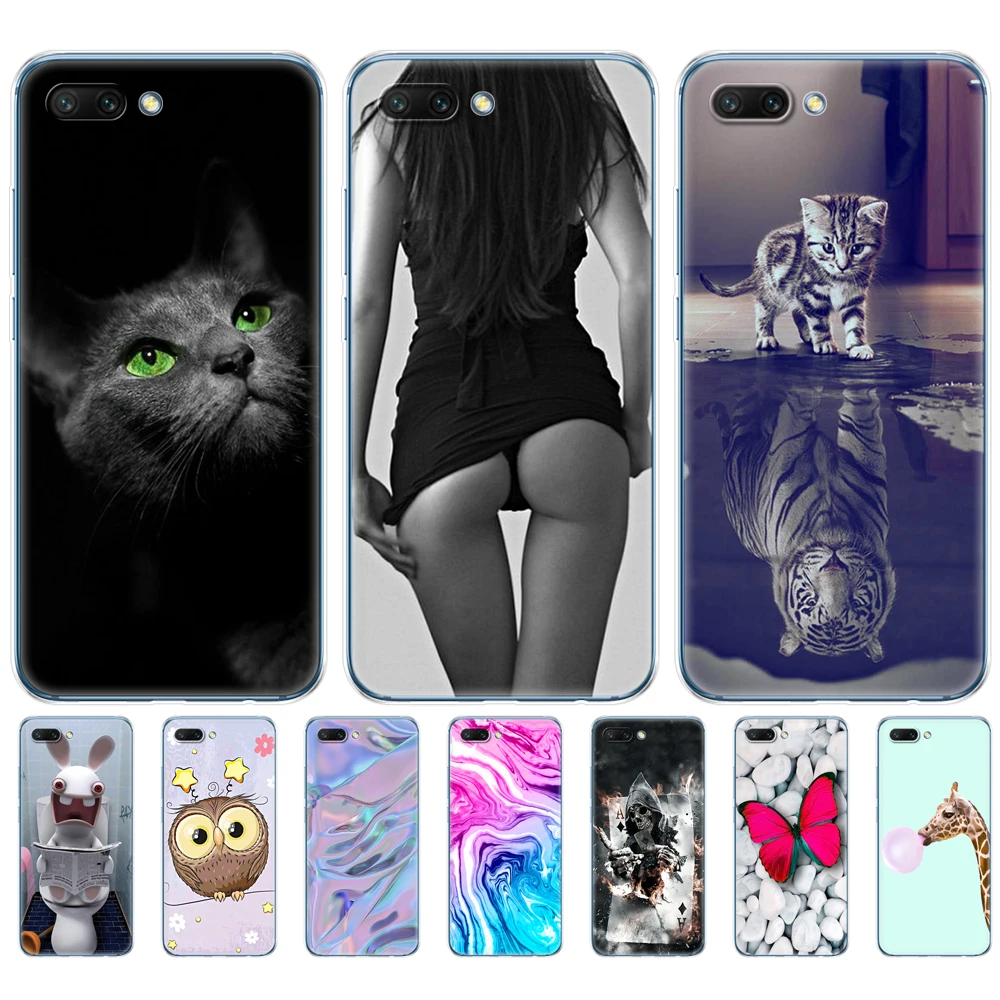 

Silicone phone Case For huawei honor 10 case soft tpu back cover phone case for honor10 Cases Coque Etui full 360 protective pop
