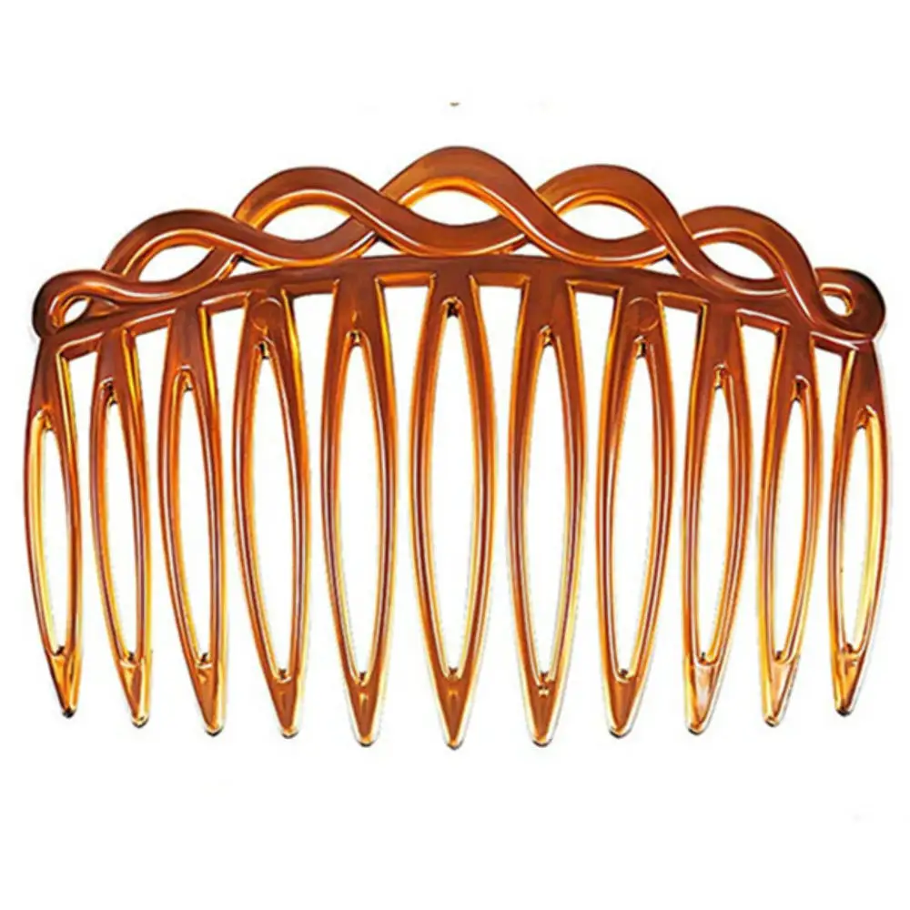 Hair Accessories French Hair Comb Straight Teeth Clip Comb Tortoise Side Bridal Wedding Veil