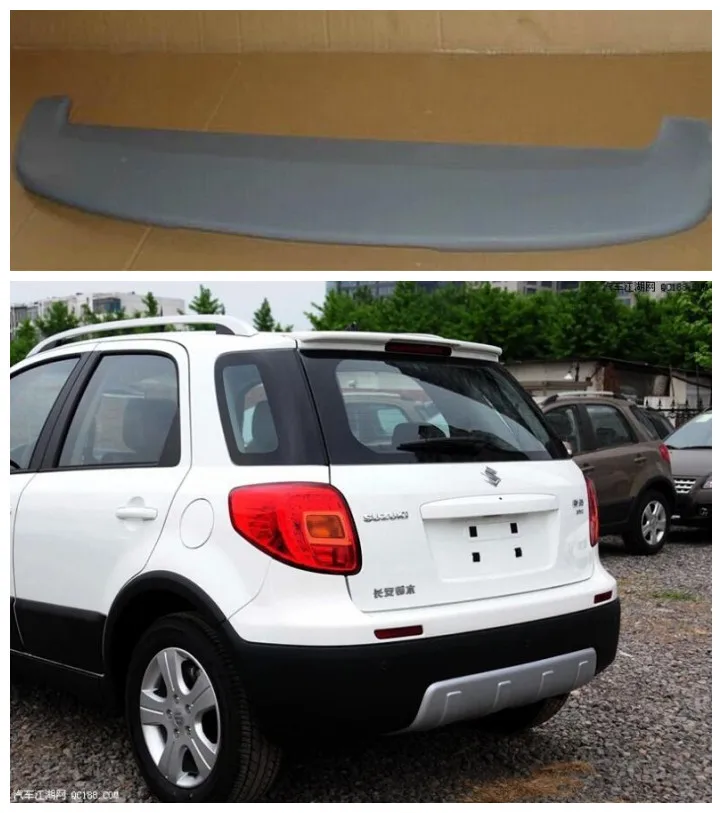 

High quality ABS primer Car Rear Trunk Lip Spoiler Wing Fits For Suzuki SX4 2005-2016