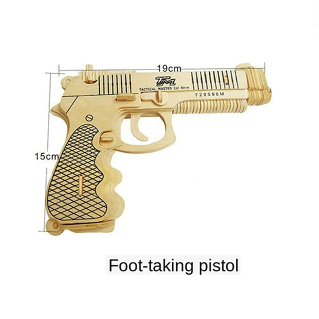 Креативная модель пистолета детские игрушки украшение стола 3d Сборка деревянная