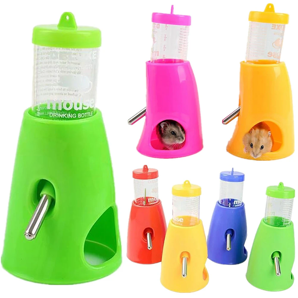 Hamster Drinking Fountain With Cooling Room Summer Igloo House Bracket Integrated Water Feeder Useful Simple |