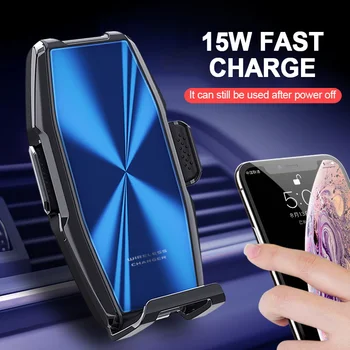 

15W Car Wireless Charger for iPhone 11 Pro MAX X 8 Samsung S10 S9 Plus Fast Wireless Charging Car Phone Holder for Xiaomi Huawei