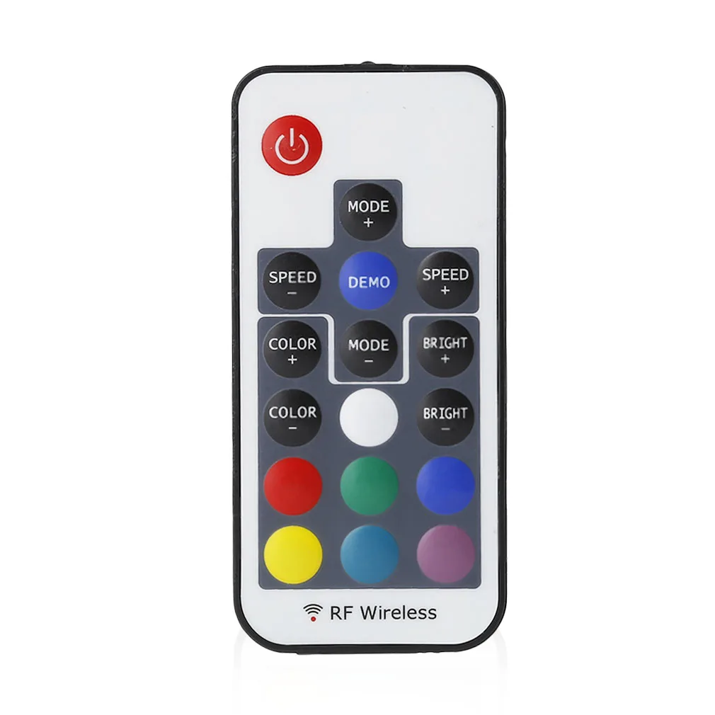 ICOCO RF Wireless 17 Keys Waterproof LED Lamp with Module Mini Remote Control RGB LED Controller for Led Strip Light Brand New
