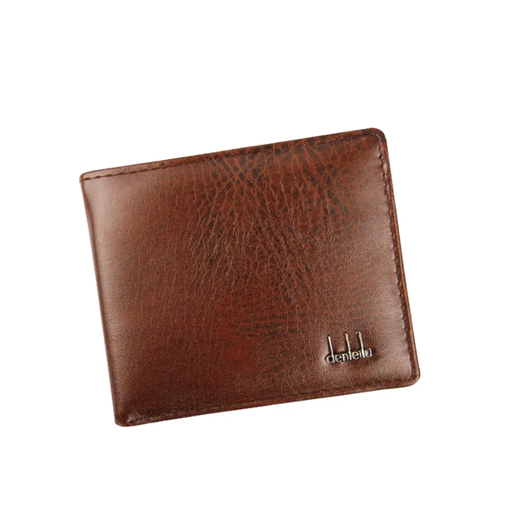 Бумажник мужской из натуральной кожи многослойный держатель для кредитных карт