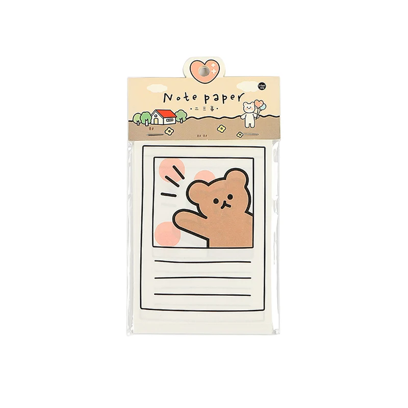 Kawaii симпатичный кошка Медведь блокнот для записей клейкие заметки школьные и