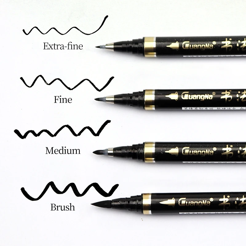 Guangna de caligrafía de cabeza suave, pincel de tinta práctica, bolígrafo de firma para banquete de para pintar| - AliExpress