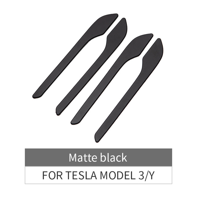Model3 Door Handle Protector Sticker for Tesla Model 3 Y 2022 ABS Carbon Fiber Doorknob Anti-scratch Wrap Cover Accessories